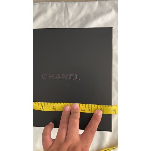 Chanel Gift Empty Box Storage  Black  8.5 x 8.5" x 4" - Picture 8 of 8